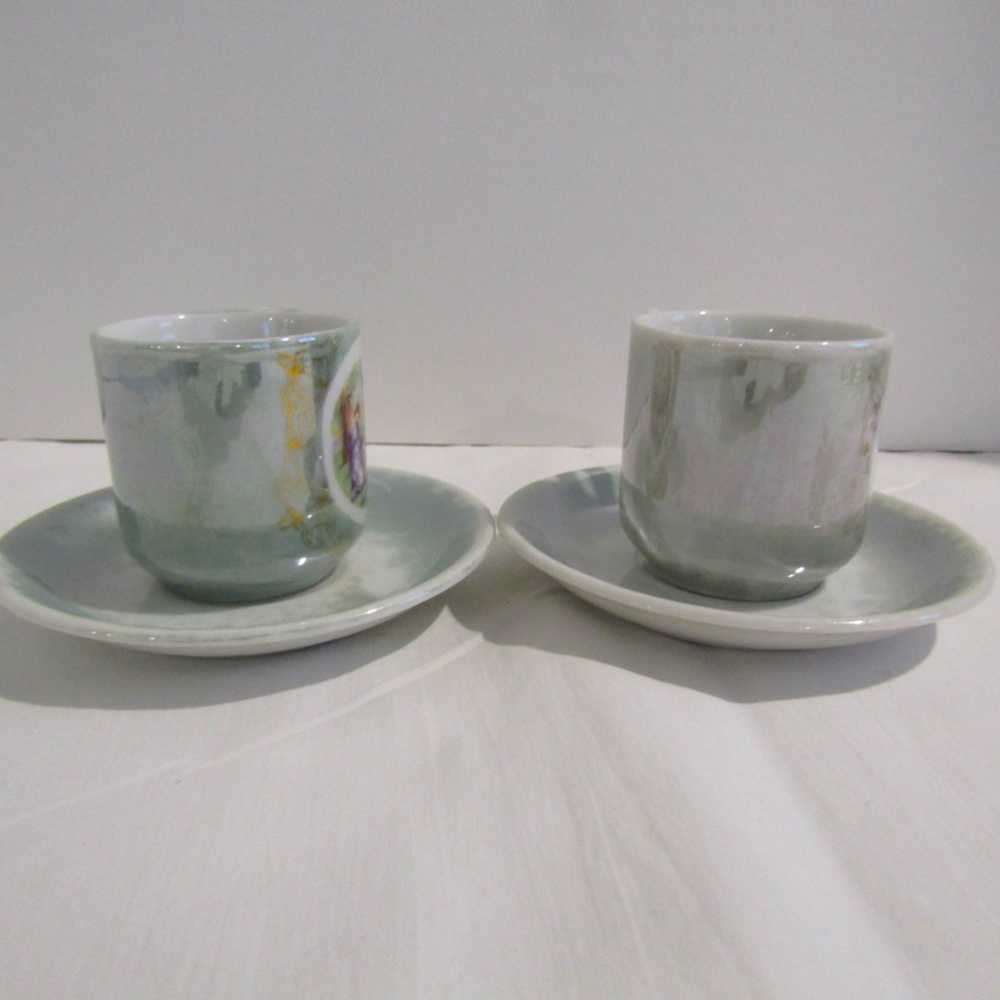 2 Sets Vintage Victorian Women Teacups and Saucers - Picture 2 of 12